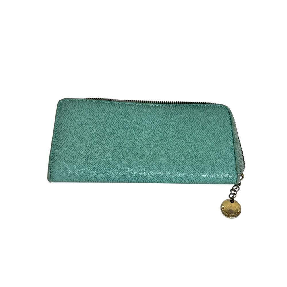 IVANKA TRUMP Saffiano simulated leather zip around wallet 8”x 4.5"